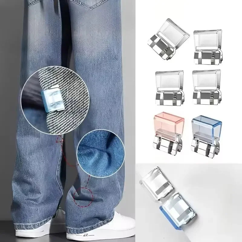 Clothing Clips For Trouser Leg Shortening Invisible Fixing No Sew