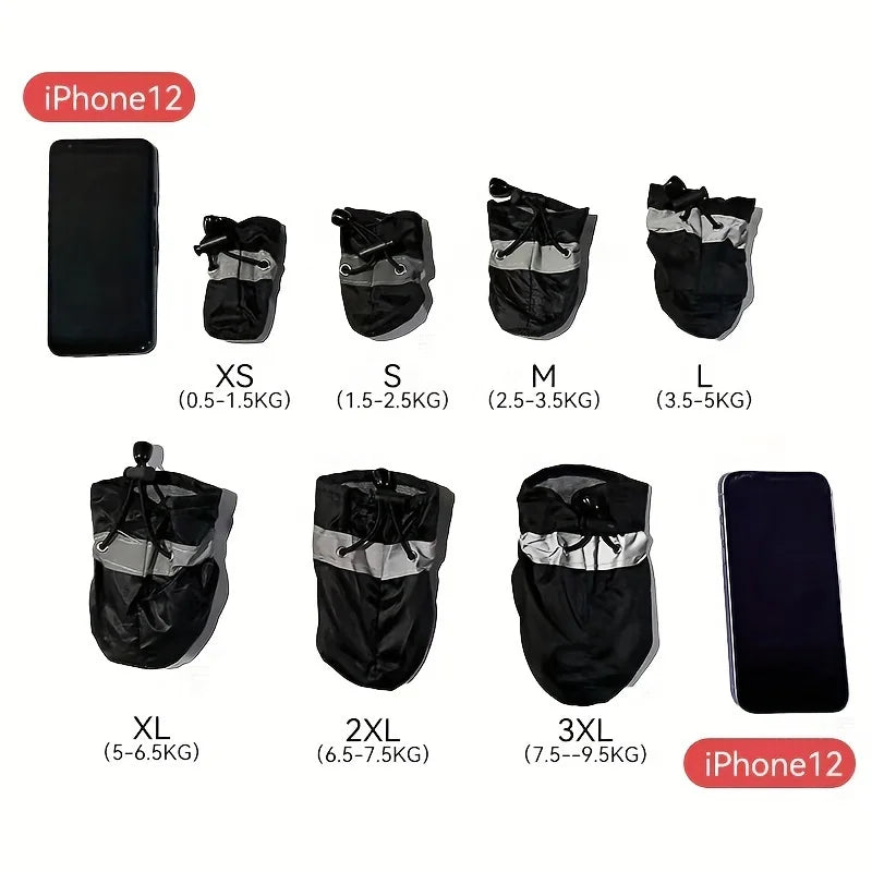4pcs Water-Resistant Dog Shoes For Small Dogs - Protect Your Pet's