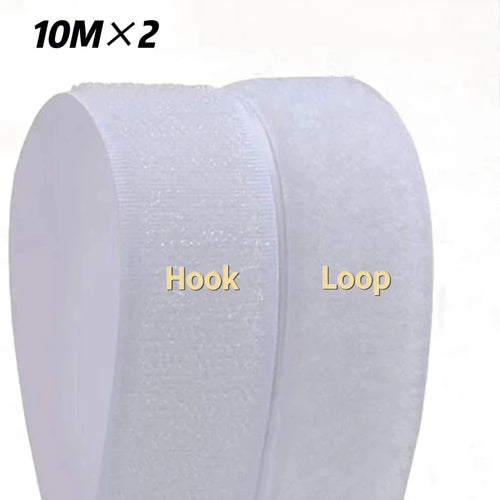 10M*2 20/25/30/50mm Magic Tape SelfAdhesive Hook and Loop Fastener