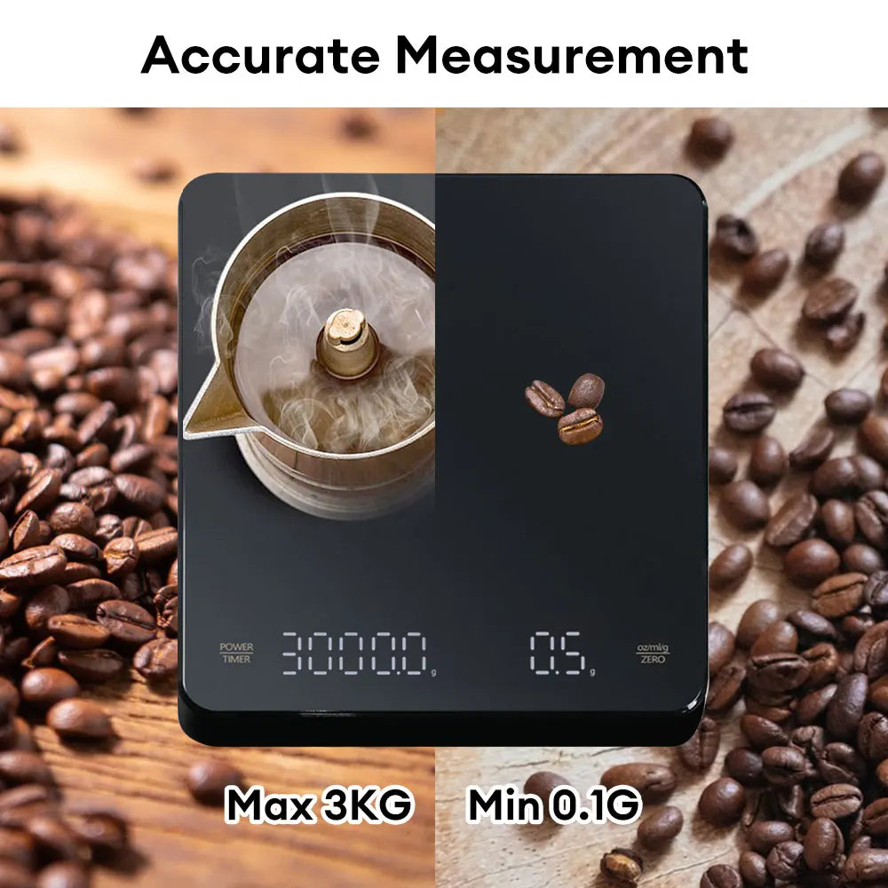 Digital Coffee Scale with Timer LED Screen Espresso USB 3kg