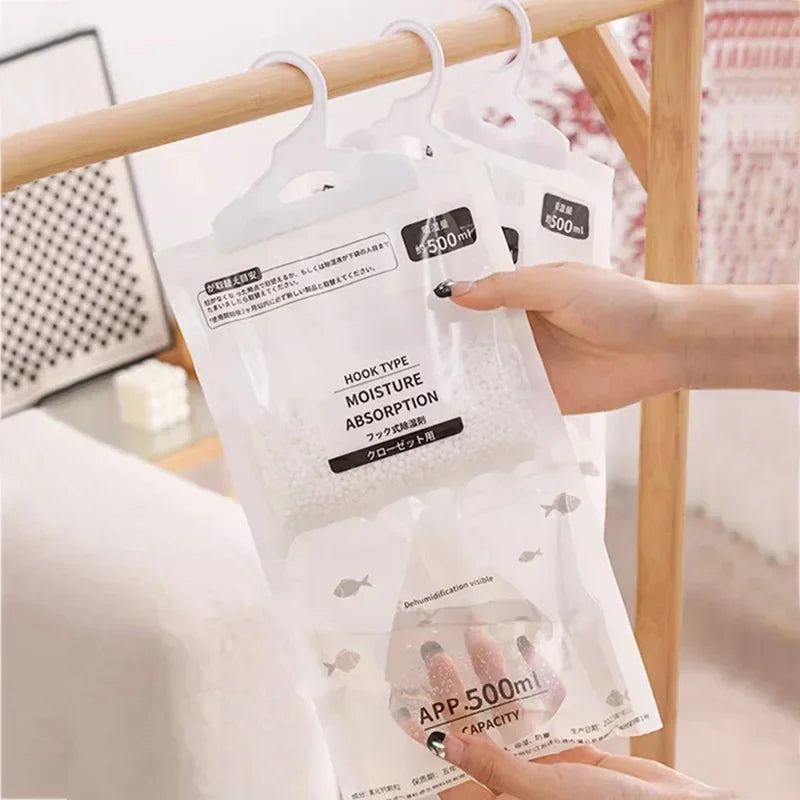 Hanging Dehumidification Bag, Water Absorption Bag, Moisture-Proof,