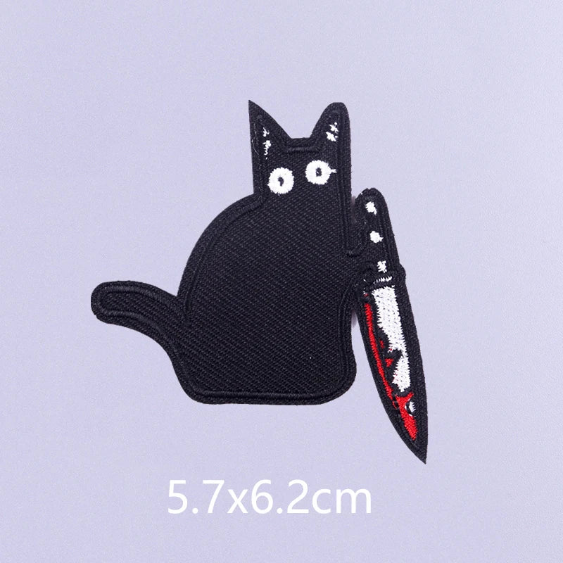 Punk Funny Patch Iron On Patches For Clothing Thermoadhesive Patches