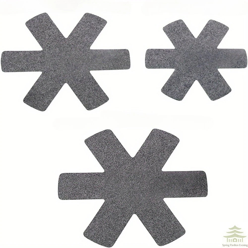 12 PCs/Pack Pot Divider Pad for Stackable Pot Protector, 3 Different