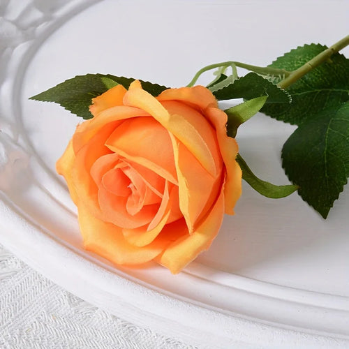 12pcs Realistic Artificial Rose Bouquet for Weddings, Birthdays, and