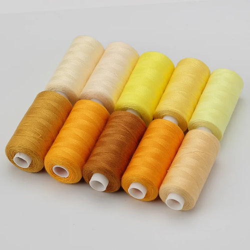 1 Set OF 10 Rolls Polyester 402 Sewing Thread For Manual and