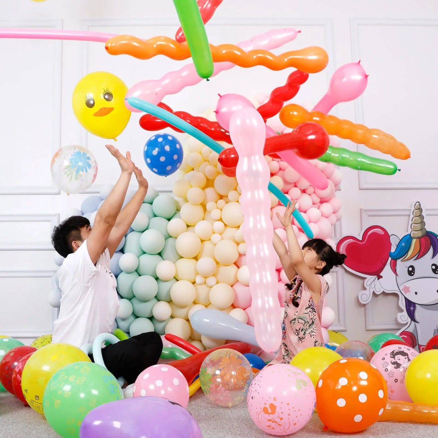50PcsNo gas pump provided Cartoon Balloons Decoration Helium