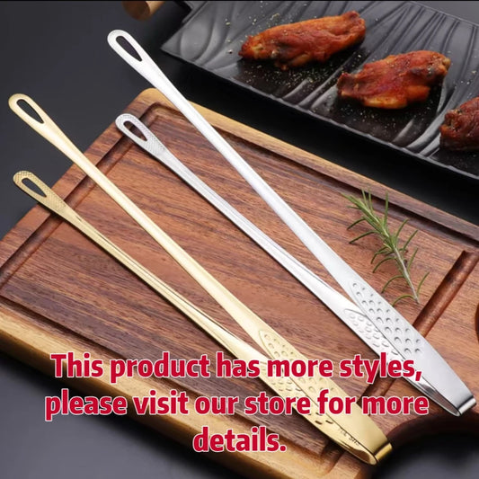 Stainless Steel BBQ Tongs Food Tongs BBQ Steak Tongs Bread Tongs