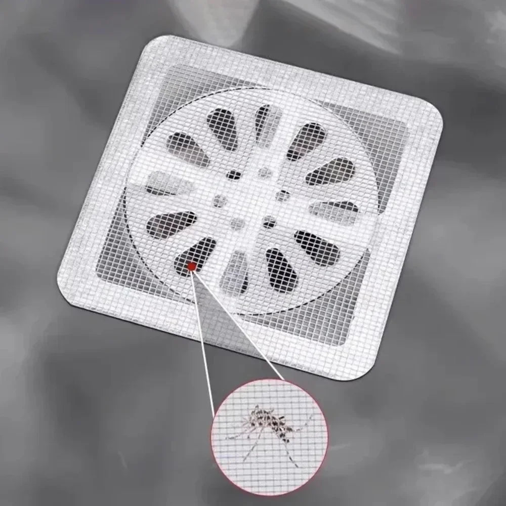 Disposable Shower Drain Hair Catcher Mesh Shower Drain Covers Floor