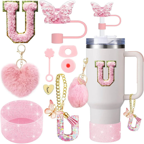 9PCS Cup Accessory Set for Stanley 30oz 40oz Butterfly Straw Cover Cap