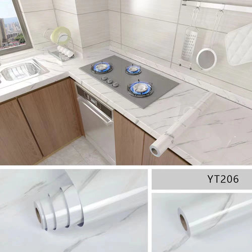 Marble Kitchen Oil-Proof Film Stove Waterproof Moisture-Proof
