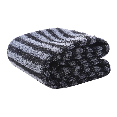 Exfoliating Washcloth Back Scrubber for Shower for Men Silver-ion