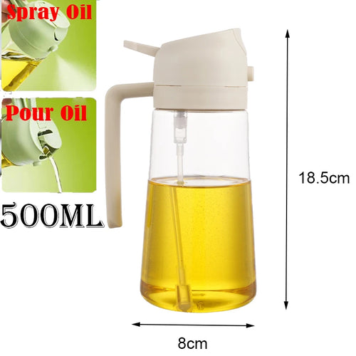 Plastic Spray Oil Sprayer Bottle Spray Oil Dispenser Oil Jar Cruet BBQ