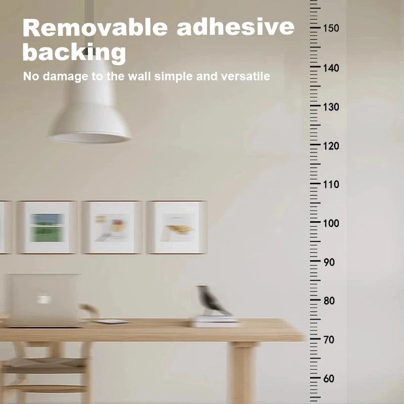 Height Measurement Wall Sticker 0-2m Removable Without Damaging Walls