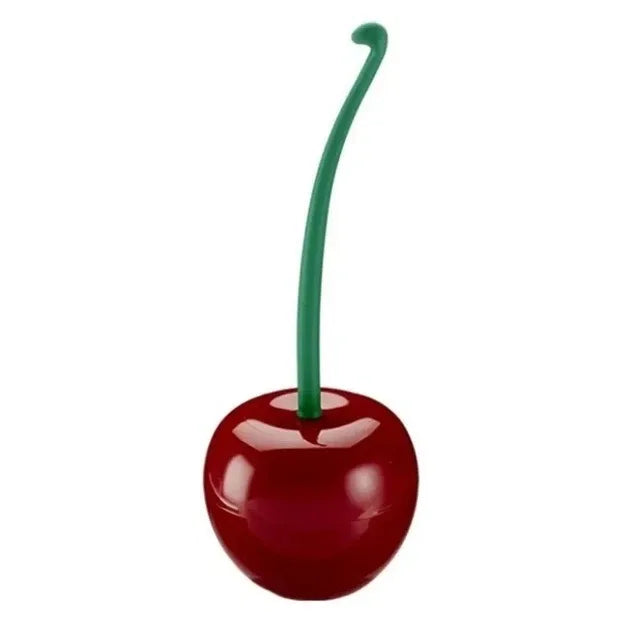 1pc Red Toilet Brush Creative Lovely Cherry Shape Lavatory Toilet
