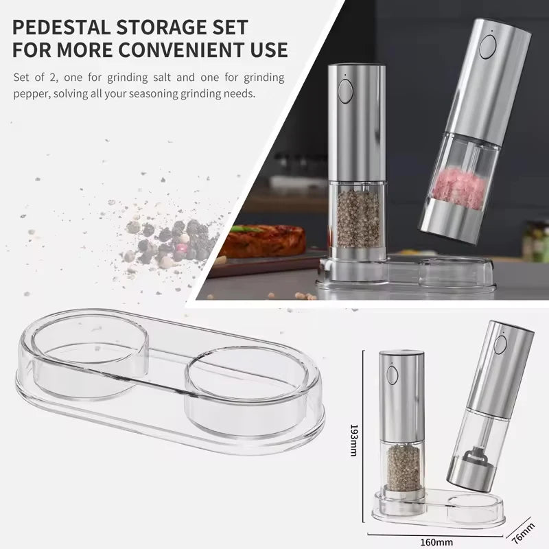 1/2pcs Automatic Pepper Grinder Salt And Pepper Grinder USB