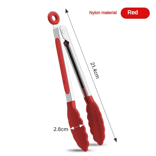1 piece high temperature resistant nylon stainless steel food clip