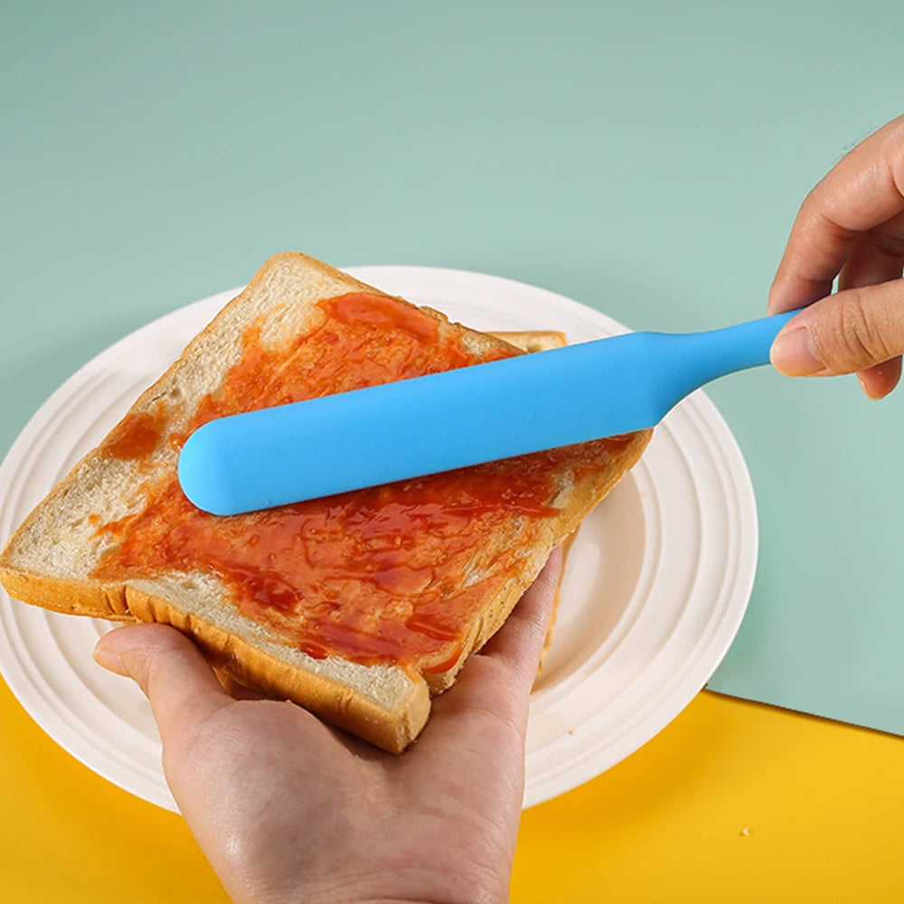Food Grade Silicone Cream Scraper Household all-in-one Long Cake