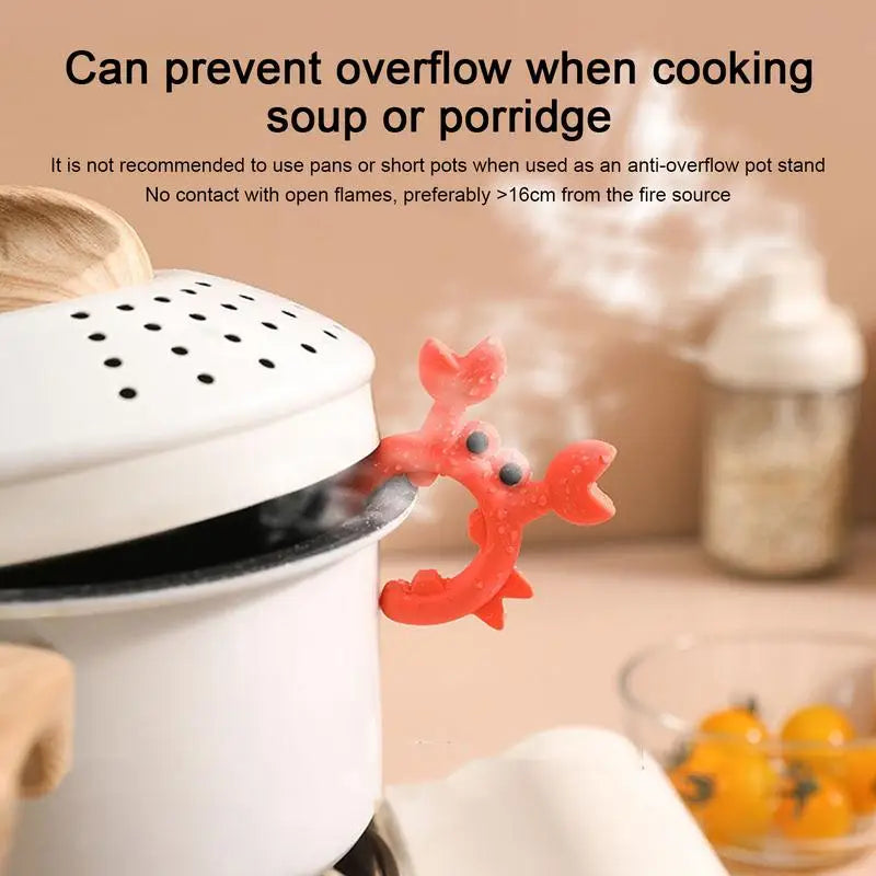 Utensil Rest Crab Shaped Silicone Utensil Rest Countertop Ladle Holder