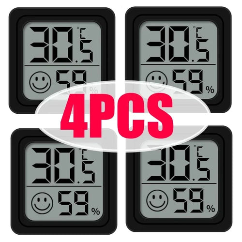 1/3/4/6 PCS Mini LCD Digital Thermometer Hygrometer Indoor Room