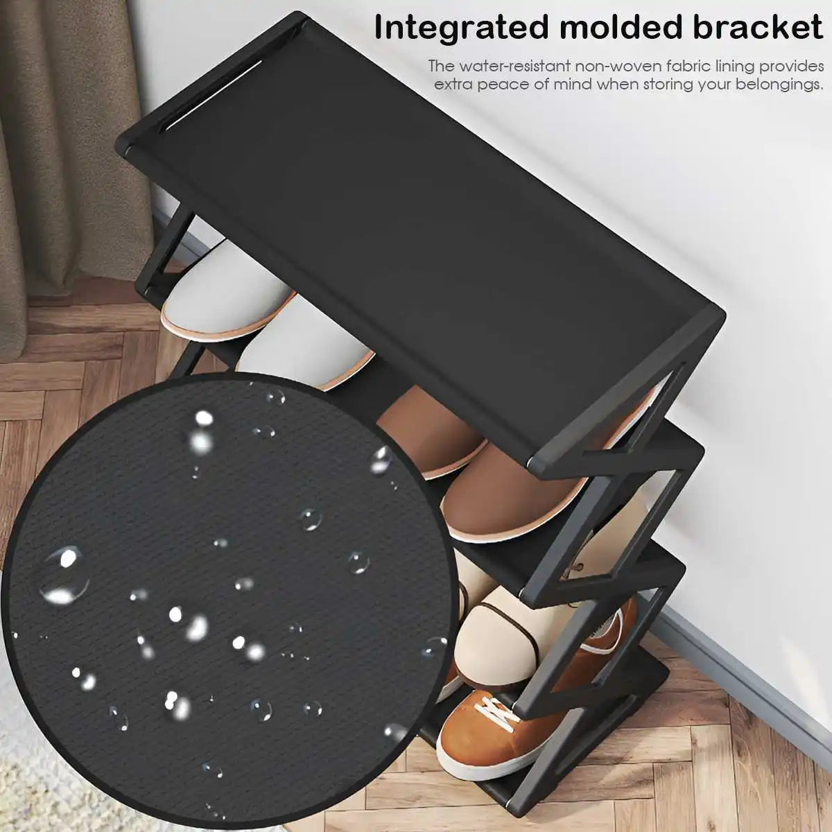 4-Tier Foldable Shoe Rack Dorm Rooms Boxed version Multifunctional