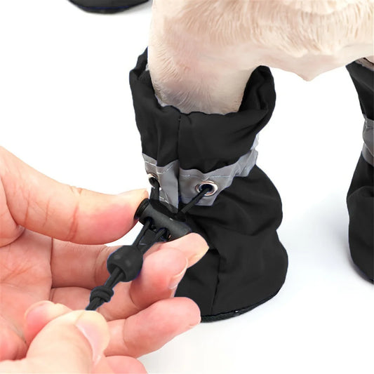 4pcs Water-Resistant Dog Shoes For Small Dogs - Protect Your Pet's