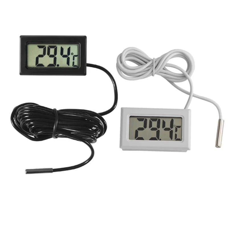 Mini Digital LCD Thermometer With Probe Indoor Convenient Temperature