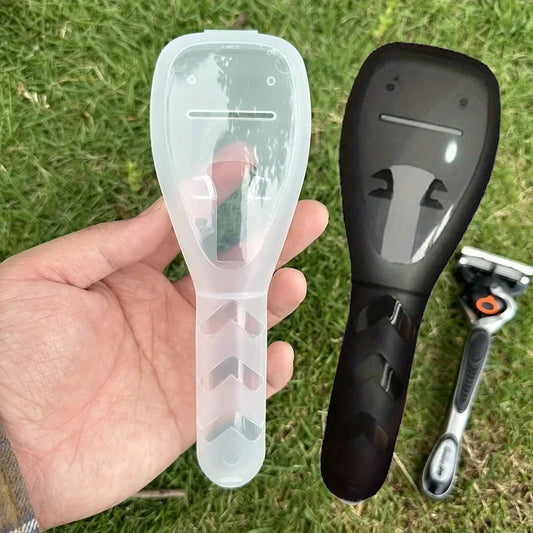 1Pc Transparent Razor Case, Shaver Storage Box, Safety Travel Portable
