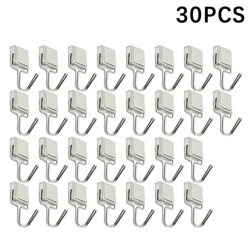 50PCS Strong Magnetic Hooks Multi-Purpose Storage Hooks Home Kitchen