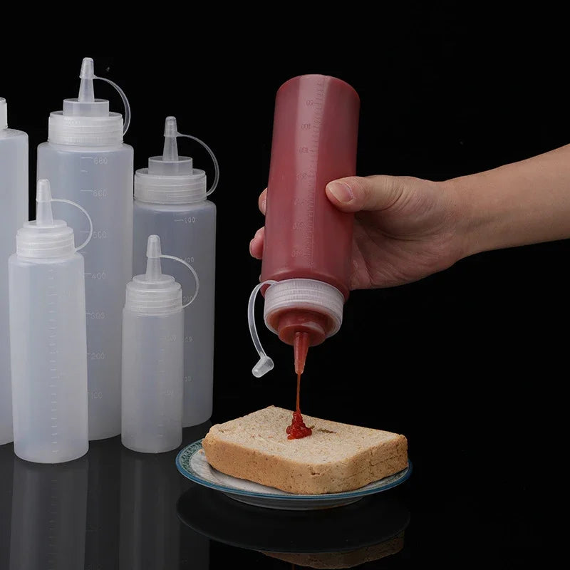 500 ML Plastic Pointed Mouth Squeeze Type Sauce Bottle Made