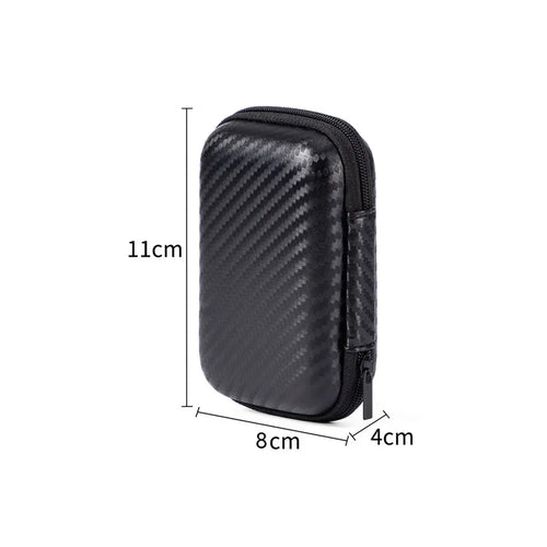 1/2pcs Portable Eva Storage Bag Zipper Pouch Mobile Phone Charger