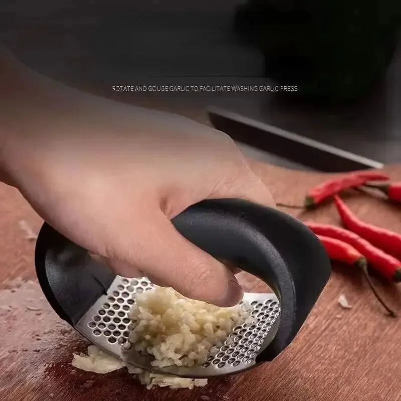 1pc Stainless Steel Garlic Press Crusher Manual Garlic Mincer Chopping