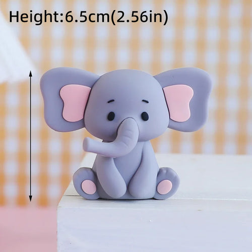 Baby Elephant Cake Topper for Baby Shower Elephant Cake Decoration