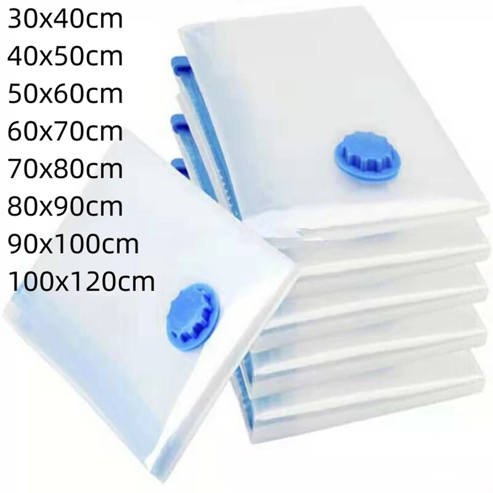 Vacuum Storage Bags With Valve Folding Compressed Space Saving Clothes