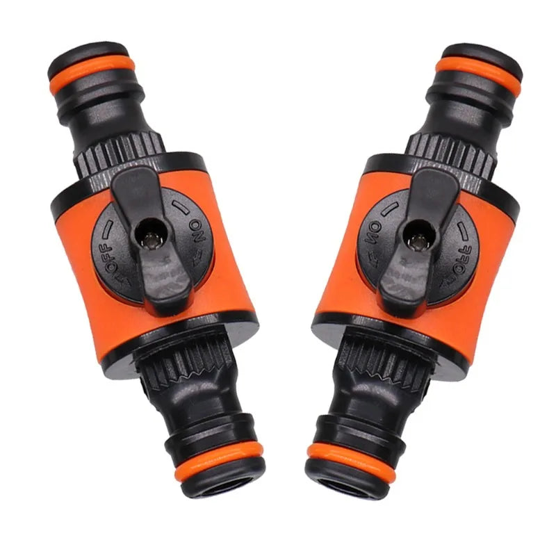 1PC/2PCS 16MM Equal Garden Hose Shut Off Valve Fitting Plastic Tubing