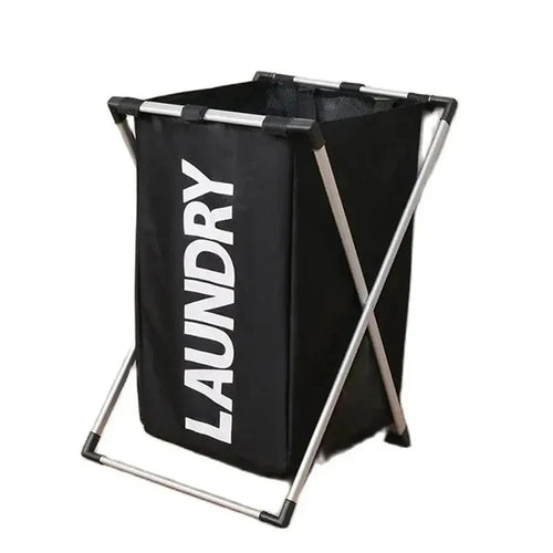 3 Grids Laundry Basket Foldable Dirty Clothes Organizer Bathroom