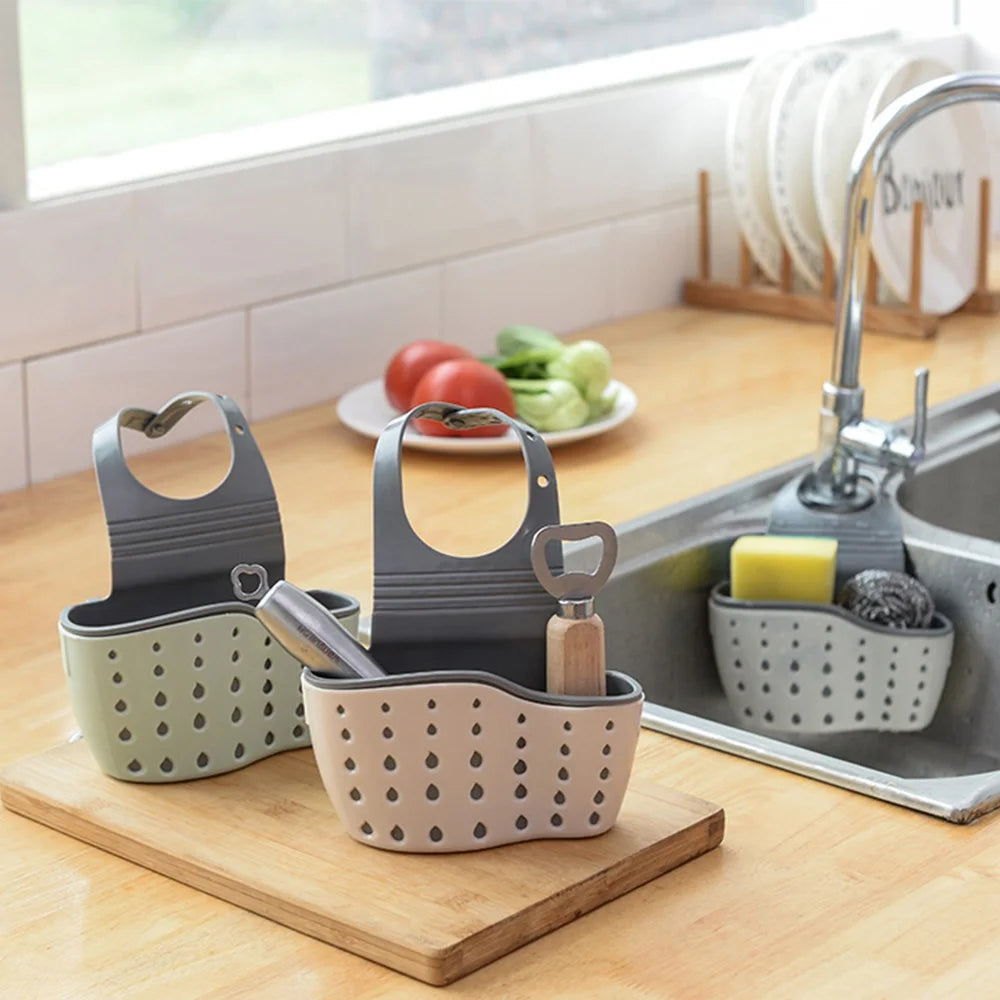 Kitchen Sink Drain Rack Strainer Storage Organizer for Sponges and