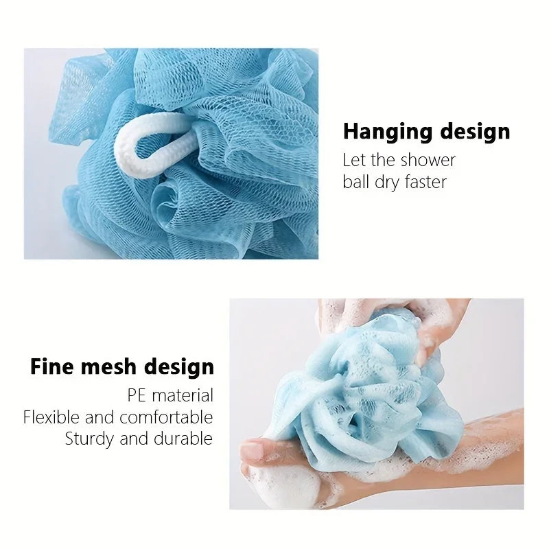 3pcs Exfoliating Bath Towel Set, 3 In 1 Back Bath Scrubbing, Body