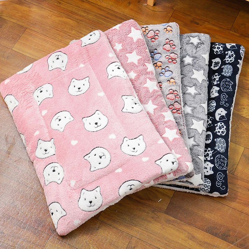 Thicken Cat Mat Breathable Flannel Cat Sleeping Mat Soft Dog Cushion
