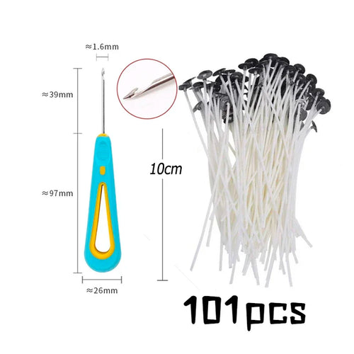Multiple Sizes Waxed Cotton Thread Candle Wick 100pcs/set Smokeless