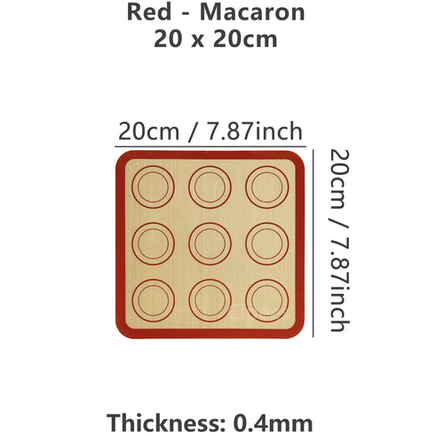1PC Silicone Baking Mat for Oven, Thin 0.4mm, Reusable Non Stick Heat