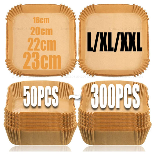 Air Fryer Paper Oven Paper Disposable Send Brush Non-Stick Airfryer