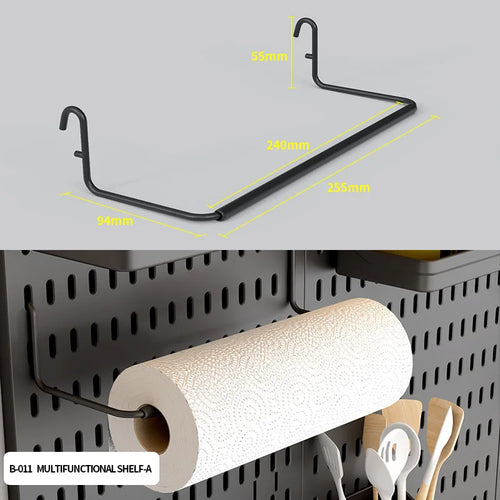 No-Drill Gaming Room Pegboard, Wall Organizer for Controller,