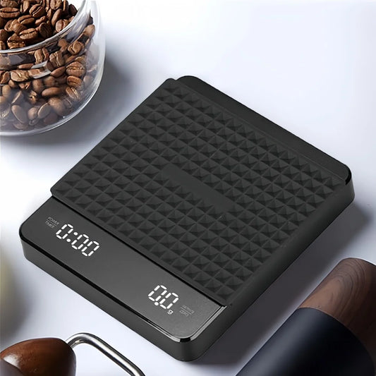 High-precision Electronic Coffee Scale with Waterproof Pad LED Display
