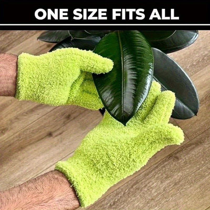 1pc Microfiber Dusting Gloves-Stretchable & Breathable Cleaning