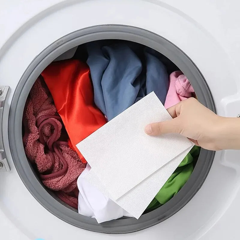 50 PCS/Bag Laundry Tablets Laundry Paper Absorption Washing