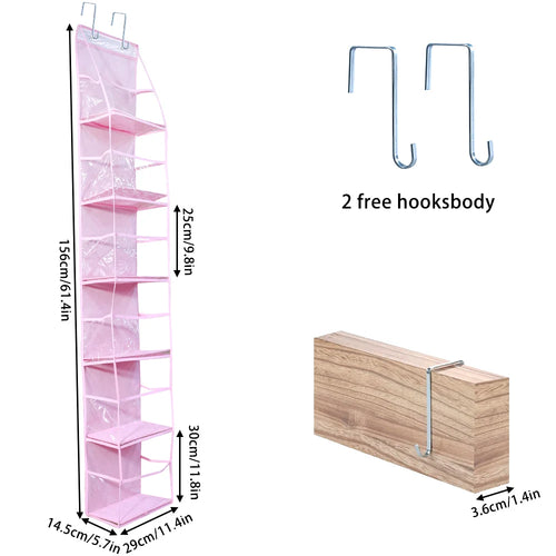 4/6 Layer Hanging Organizer Behind The Door Storage Bags For Clothes