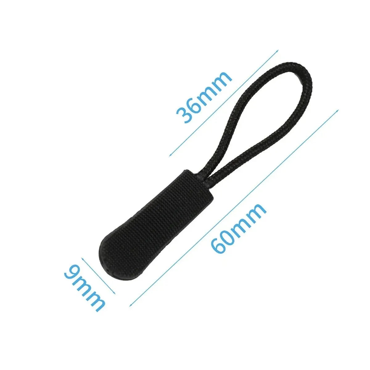 20 Pcs Zipper Tail Rope Clothing Plastic Zipper Head Zipper Rope Bag