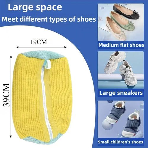 1/2PCS Wash Shoes Bag Padded Net Laundry Shoes Protector Fluffy fibers