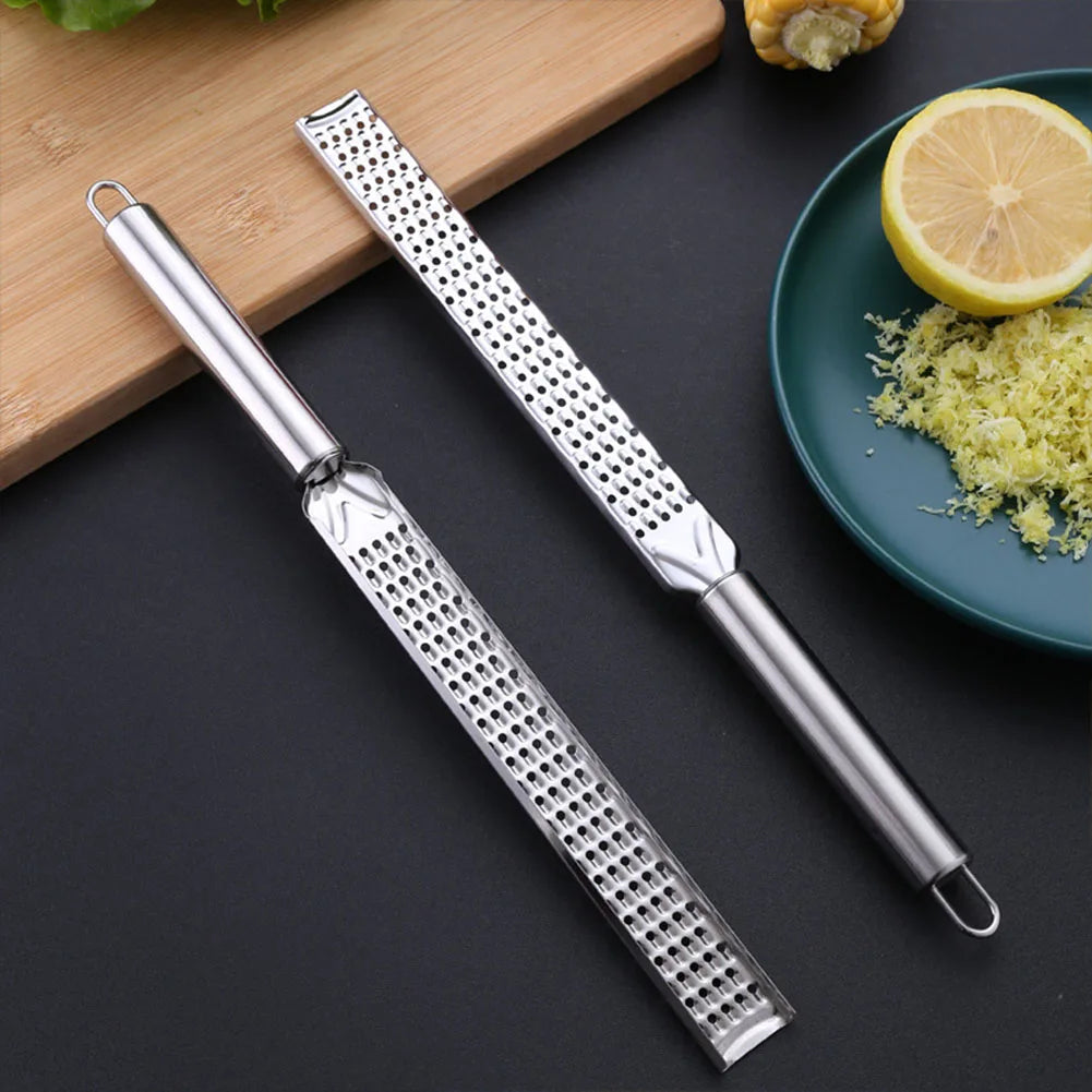 20cm Kitchen Grater Lemon Citrus Fruit Peeler Ginger Garlic Long