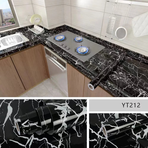 Marble Kitchen Oil-Proof Film Stove Waterproof Moisture-Proof